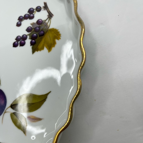 Evesham Royal Worcester Soufflé Dish Fruit Design - Picture 5 of 5